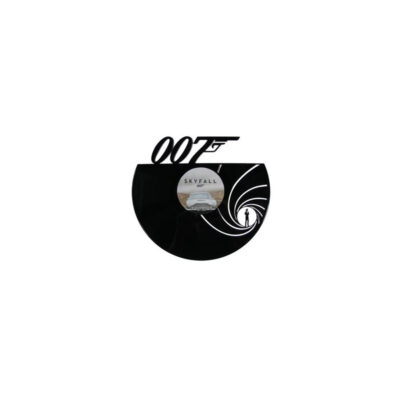 007 - Silueta artesana en disco de vinilo