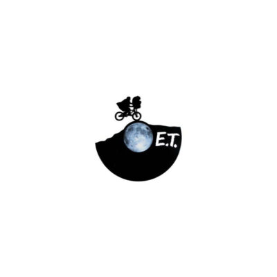 E.T. - Silueta artesana en disco de vinilo