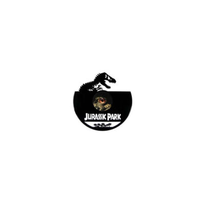 Jurassic Park - Silueta artesana en disco de vinilo