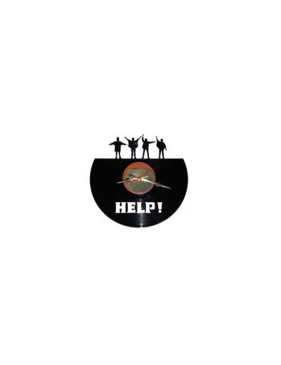 The Beatles - HELP - Reloj artesano en disco de vinilo